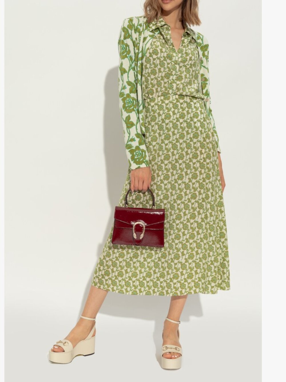 GUCCI SHOES LADY IVORY LEATHER PLATFORM HORSEBIT SANDALS sz 39 9 US - Picture 4 of 17